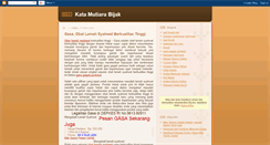 Desktop Screenshot of katamutiara-bijak.blogspot.com