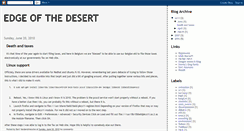 Desktop Screenshot of edge-of-the-desert.blogspot.com