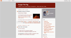 Desktop Screenshot of escapethefog.blogspot.com