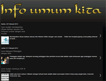 Tablet Screenshot of infoumumkita.blogspot.com