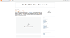 Desktop Screenshot of hicknhack-software.blogspot.com