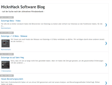 Tablet Screenshot of hicknhack-software.blogspot.com
