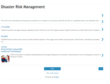 Tablet Screenshot of disasterriskmanagement.blogspot.com