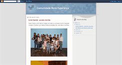 Desktop Screenshot of comunidadenovaesperanca.blogspot.com