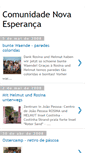 Mobile Screenshot of comunidadenovaesperanca.blogspot.com