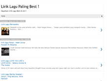 Tablet Screenshot of liriklagu-best.blogspot.com