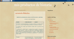 Desktop Screenshot of misproductosdehistoria.blogspot.com