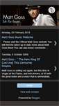 Mobile Screenshot of mattgossnews.blogspot.com