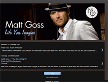 Tablet Screenshot of mattgossnews.blogspot.com