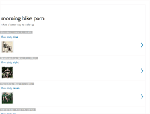 Tablet Screenshot of morningbikeporn.blogspot.com