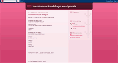 Desktop Screenshot of lacontaminaciondelaguaenelplaneta.blogspot.com