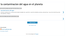 Tablet Screenshot of lacontaminaciondelaguaenelplaneta.blogspot.com