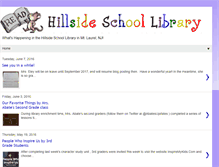 Tablet Screenshot of hillsideelemlibrary.blogspot.com