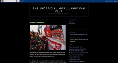 Desktop Screenshot of igorulanovfanclub.blogspot.com