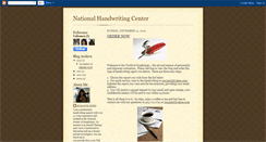 Desktop Screenshot of nationalhandwritingcenter.blogspot.com