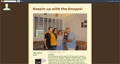 Desktop Screenshot of littleknoppfamily.blogspot.com