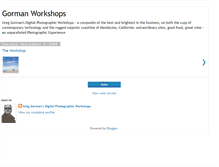 Tablet Screenshot of gormanworkshops.blogspot.com