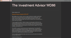 Desktop Screenshot of investmentadvisorwd86.blogspot.com
