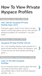 Mobile Screenshot of howtoviewprivatemyspaceprofiles.blogspot.com
