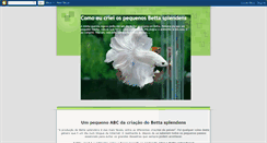 Desktop Screenshot of comoeucrieibettas.blogspot.com