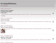 Tablet Screenshot of ni-unapalabramas.blogspot.com