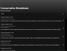 Tablet Screenshot of conservativebreakdown.blogspot.com