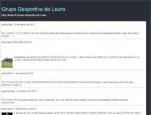Tablet Screenshot of grupodesportivodolouro.blogspot.com