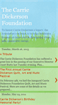 Mobile Screenshot of carriedickersonfoundation.blogspot.com