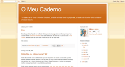 Desktop Screenshot of omeucaderno.blogspot.com