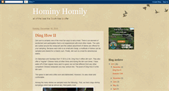 Desktop Screenshot of hominyhomily.blogspot.com
