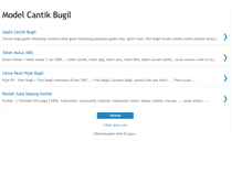 Tablet Screenshot of modelcantikbugil.blogspot.com
