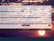 Tablet Screenshot of benefitsofaclassicaleducation.blogspot.com