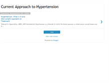 Tablet Screenshot of currentapproachhypertension.blogspot.com