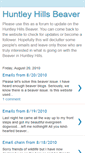 Mobile Screenshot of huntleyhillsbeaver.blogspot.com