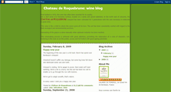 Desktop Screenshot of chateauderoquebrune-wine.blogspot.com
