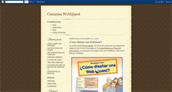 Desktop Screenshot of canariaswebquest.blogspot.com