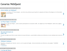 Tablet Screenshot of canariaswebquest.blogspot.com