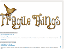 Tablet Screenshot of fragile-things.blogspot.com