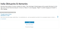 Tablet Screenshot of obitsindia.blogspot.com