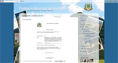 Desktop Screenshot of prefeituramunicipaldeandradas.blogspot.com