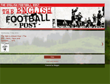 Tablet Screenshot of englishfootballpost.blogspot.com