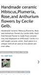 Mobile Screenshot of cecilesceramicflowers.blogspot.com