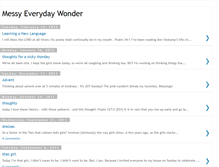 Tablet Screenshot of messyeverydaywonder.blogspot.com