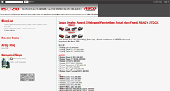 Desktop Screenshot of isuzuindo.blogspot.com