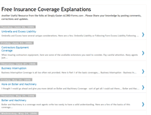 Tablet Screenshot of free-insurance-coverage-explanations.blogspot.com