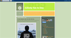 Desktop Screenshot of nobodyhastostayfilm.blogspot.com