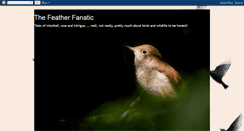 Desktop Screenshot of featherfanatic.blogspot.com