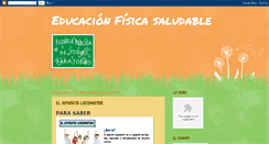 Desktop Screenshot of edufisicasaludable.blogspot.com