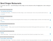 Tablet Screenshot of bendoregonrestaurants.blogspot.com