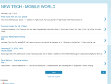 Tablet Screenshot of newtechmobileworld.blogspot.com